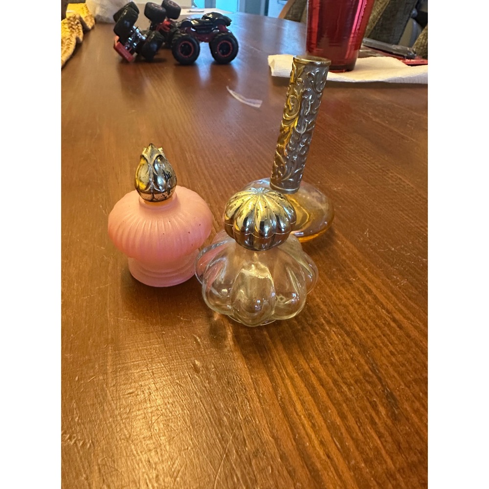 Vintage Avon Perfume Bottle Lot Moonwind Elusive Cologne Oil 1970 Glass Decanter